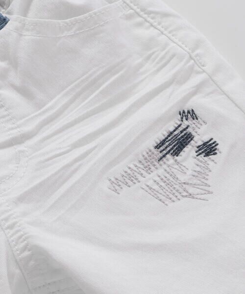 WASK / ワスク デニムパンツ | 6分丈ダメージ配色ストレッチデニムパンツ(110~160cm) | 詳細8