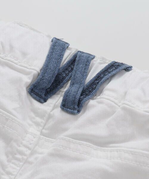 WASK / ワスク デニムパンツ | 6分丈ダメージ配色ストレッチデニムパンツ(110~160cm) | 詳細9