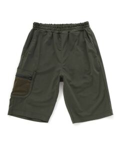 WASK / ワスク ショート・ハーフ・半端丈パンツ | 【接触冷感/速乾】【お揃い】5.5分丈ファスナーポケット速乾メッシュパンツ(110~160cm)