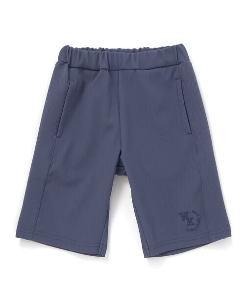 WASK / ワスク ショート・ハーフ・半端丈パンツ | 5分丈サイド切り替え刺しゅうパンツ(100~160cm) | 詳細1