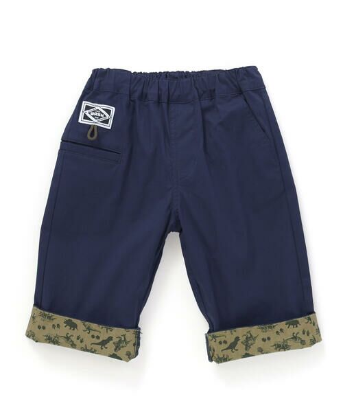 WASK / ワスク ショート・ハーフ・半端丈パンツ | 6分丈裾恐竜柄パンツ(100~160cm) | 詳細3