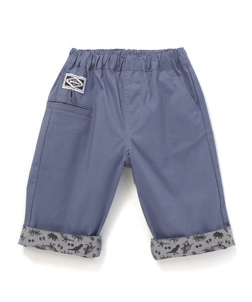 WASK / ワスク ショート・ハーフ・半端丈パンツ | 6分丈裾恐竜柄パンツ(100~160cm) | 詳細11