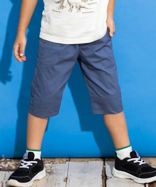 WASK / ワスク ショート・ハーフ・半端丈パンツ | 6分丈裾恐竜柄パンツ(100~160cm) | 詳細9