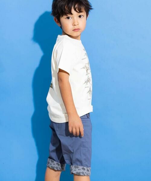 WASK / ワスク ショート・ハーフ・半端丈パンツ | 6分丈裾恐竜柄パンツ(100~160cm) | 詳細10