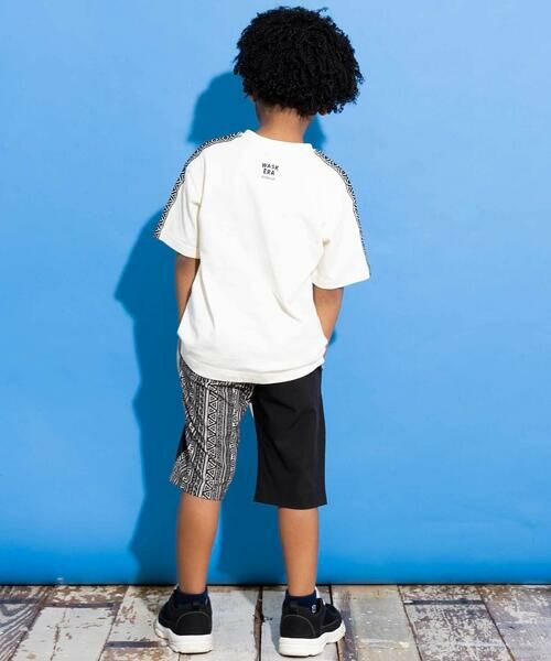 WASK / ワスク Tシャツ | 【速乾】【お揃い】袖柄テープ天竺Tシャツ(100~160cm) | 詳細3