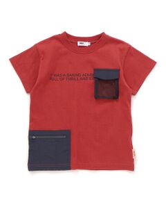 WASK / ワスク Tシャツ | 【速乾】ナイロン＋メッシュポケット天竺Tシャツ(100~160cm)