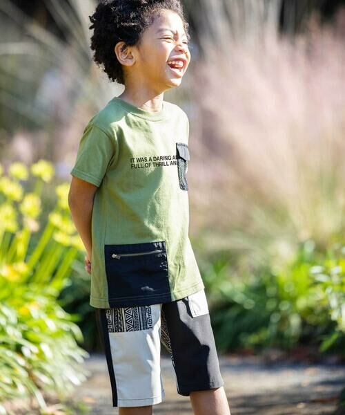 WASK / ワスク Tシャツ | 【速乾】ナイロン＋メッシュポケット天竺Tシャツ(100~160cm) | 詳細5