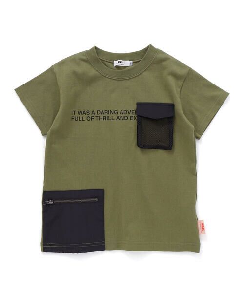 WASK / ワスク Tシャツ | 【速乾】ナイロン＋メッシュポケット天竺Tシャツ(100~160cm) | 詳細6