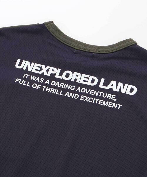 WASK / ワスク Tシャツ | 【接触冷感/速乾】【お揃い】ファスナーポケット配色速乾メッシュTシャツ(110~160cm) | 詳細15