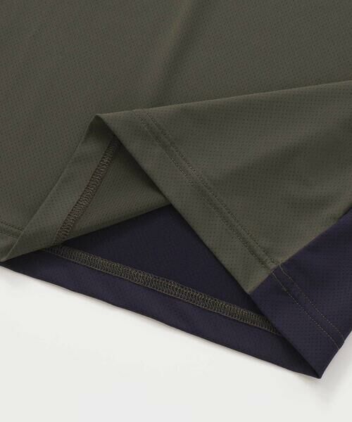 WASK / ワスク Tシャツ | 【接触冷感/速乾】【お揃い】ファスナーポケット配色速乾メッシュTシャツ(110~160cm) | 詳細16