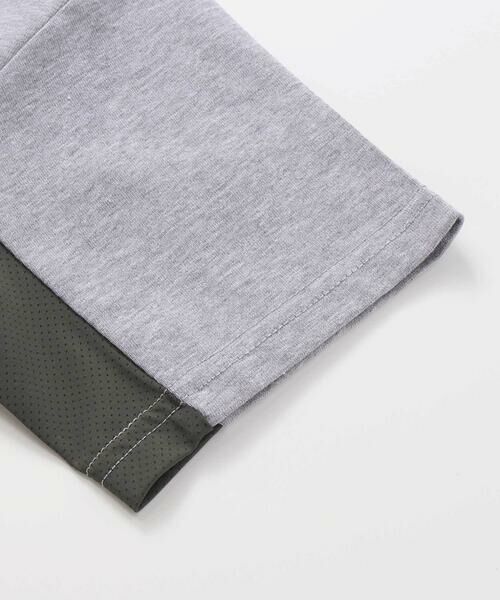 WASK / ワスク Tシャツ | 【接触冷感】メッシュ切り替えロゴプリント天竺Tシャツ(110~160cm) | 詳細12