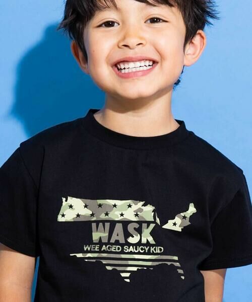 WASK / ワスク Tシャツ | 【接触冷感】WASKアイコン迷彩柄天竺Tシャツ(100~160cm) | 詳細2