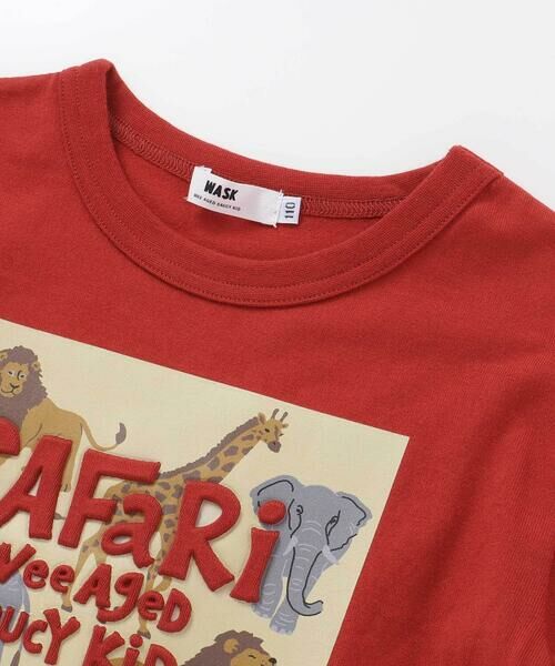 WASK / ワスク Tシャツ | 【速乾】アニマルプリントロゴエンボス天竺Tシャツ(80~140cm) | 詳細8