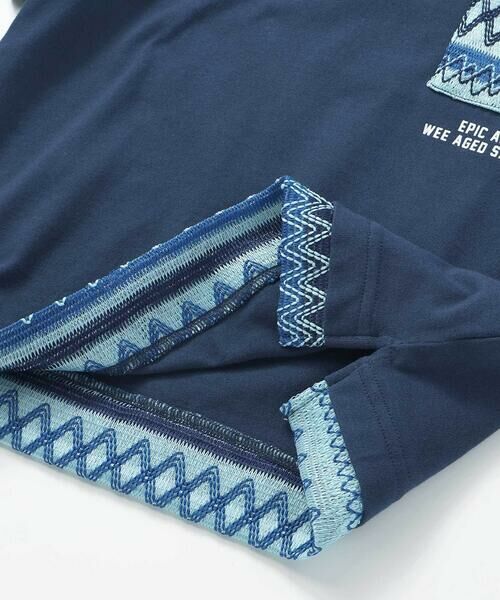 WASK / ワスク Tシャツ | 【速乾】柄レースレイヤード風BIGTシャツ(100~160cm) | 詳細15