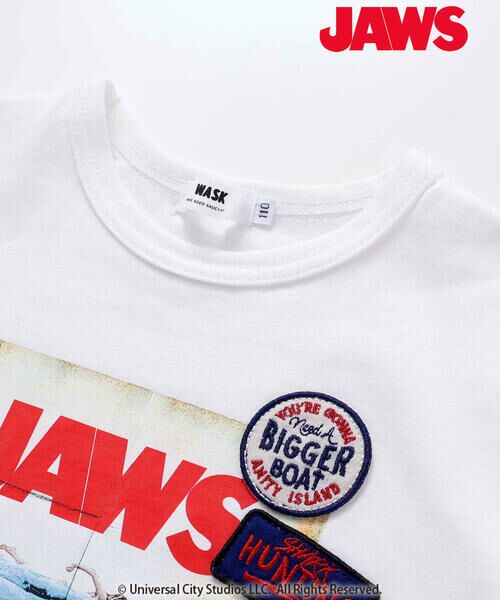 WASK / ワスク Tシャツ | 【JAWS(ジョーズ)】 リアルプリント&ワッペン天竺Tシャツ(100~160cm) | 詳細7