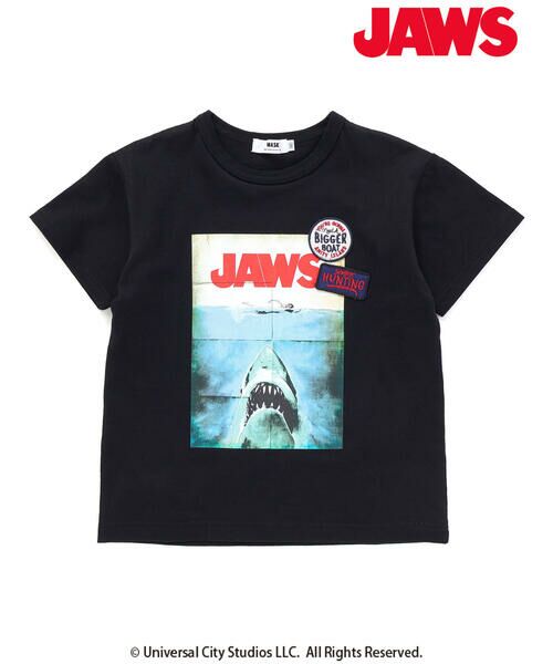 WASK / ワスク Tシャツ | 【JAWS(ジョーズ)】 リアルプリント&ワッペン天竺Tシャツ(100~160cm) | 詳細18