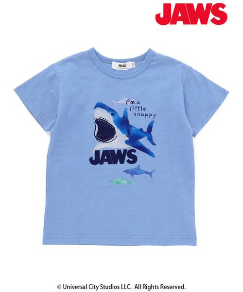WASK / ワスク Tシャツ | 【JAWS(ジョーズ)】 レトロイラスト&WASKロゴスラブ天竺Tシャツ(100~160cm) | 詳細1