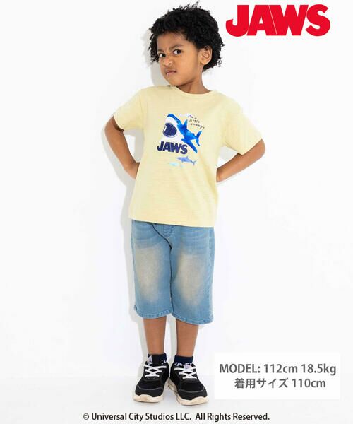 WASK / ワスク Tシャツ | 【JAWS(ジョーズ)】 レトロイラスト&WASKロゴスラブ天竺Tシャツ(100~160cm) | 詳細3