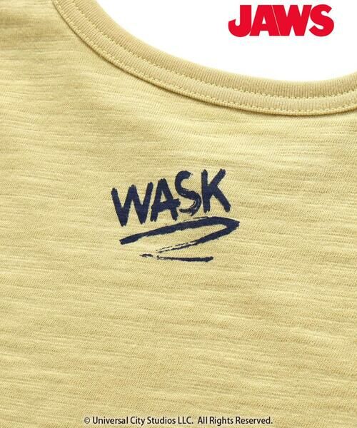 WASK / ワスク Tシャツ | 【JAWS(ジョーズ)】 レトロイラスト&WASKロゴスラブ天竺Tシャツ(100~160cm) | 詳細12