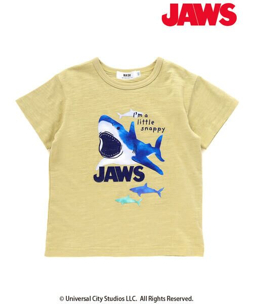 WASK / ワスク Tシャツ | 【JAWS(ジョーズ)】 レトロイラスト&WASKロゴスラブ天竺Tシャツ(100~160cm) | 詳細7