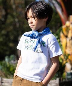 WASK / ワスク セットアップ | 手書き風ロゴTシャツ＆バンダナセット(100~160cm)