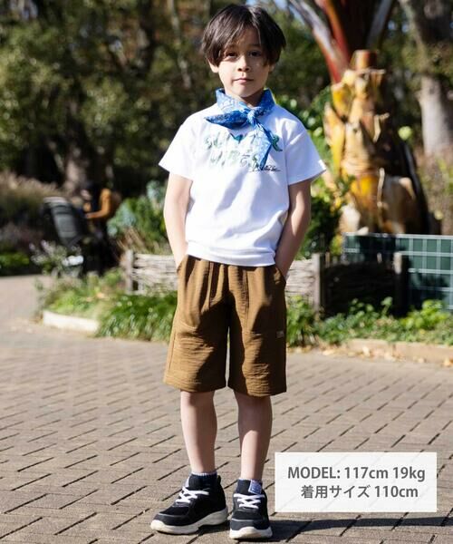 WASK / ワスク セットアップ | 手書き風ロゴTシャツ&バンダナセット(100~160cm) | 詳細1