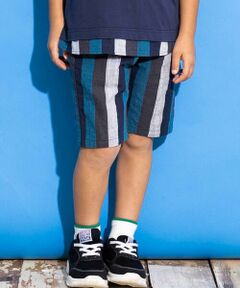 WASK / ワスク ショート・ハーフ・半端丈パンツ | 5分丈マルチカラーストライプパンツ(100~160cm)