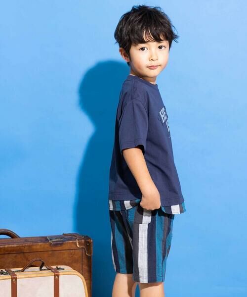 WASK / ワスク ショート・ハーフ・半端丈パンツ | 5分丈マルチカラーストライプパンツ(100~160cm) | 詳細3