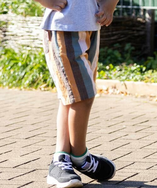 WASK / ワスク ショート・ハーフ・半端丈パンツ | 5分丈マルチカラーストライプパンツ(100~160cm) | 詳細12