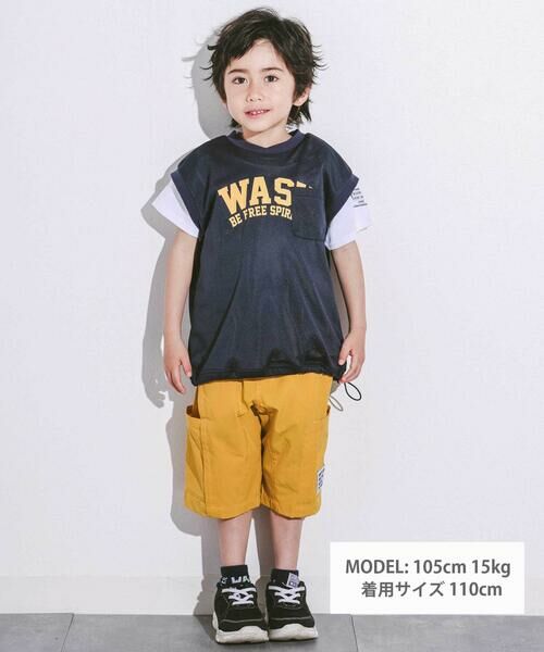 WASK / ワスク その他パンツ | 5.5分丈タックサイドクライマーパンツ(110~160cm) | 詳細1