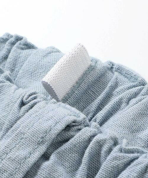 WASK / ワスク ショート・ハーフ・半端丈パンツ | 6分丈ロゴパッチワークリネン調ストレッチパンツ(110~160cm) | 詳細14