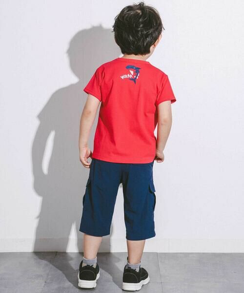 WASK / ワスク カーゴパンツ | 6分丈ガラ切り替えリップストップカーゴパンツ(100~160cm) | 詳細2