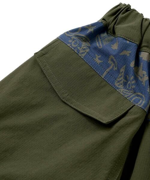 WASK / ワスク カーゴパンツ | 6分丈ガラ切り替えリップストップカーゴパンツ(100~160cm) | 詳細15