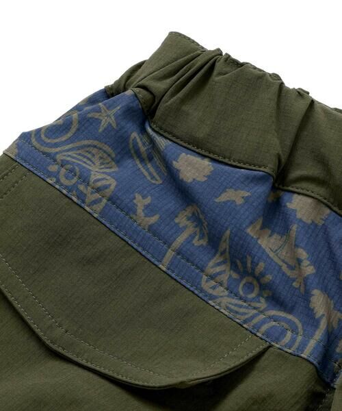 WASK / ワスク カーゴパンツ | 6分丈ガラ切り替えリップストップカーゴパンツ(100~160cm) | 詳細16