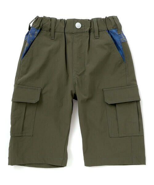 WASK / ワスク カーゴパンツ | 6分丈ガラ切り替えリップストップカーゴパンツ(100~160cm) | 詳細8