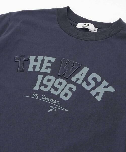 WASK / ワスク Tシャツ | 【接触冷感/速乾】シャツレイヤード風ロゴパッチワークデザインTシャツ(100~160cm) | 詳細12