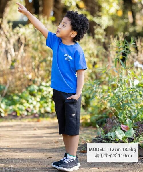 WASK / ワスク Tシャツ | 【接触冷感】マルチボーダー切り替えTシャツ(100~160cm) | 詳細1