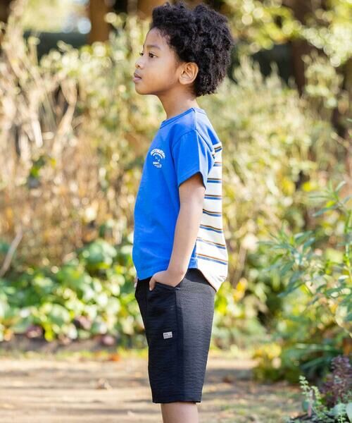 WASK / ワスク Tシャツ | 【接触冷感】マルチボーダー切り替えTシャツ(100~160cm) | 詳細4