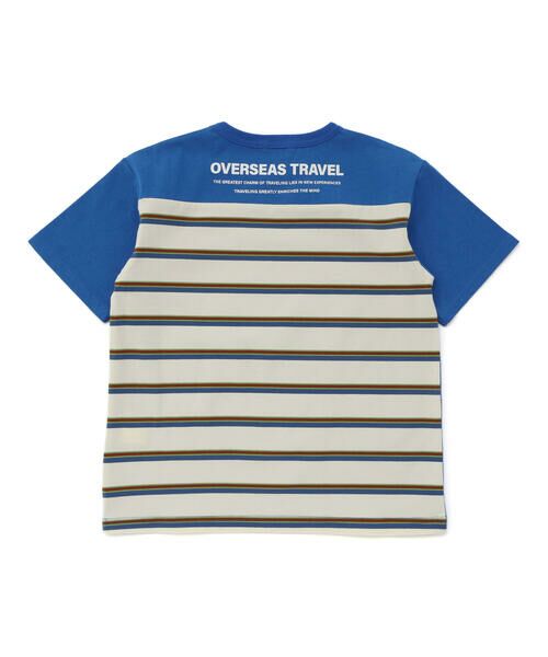 WASK / ワスク Tシャツ | 【接触冷感】マルチボーダー切り替えTシャツ(100~160cm) | 詳細6