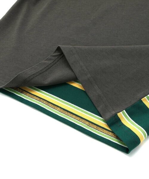 WASK / ワスク Tシャツ | 【接触冷感】マルチボーダー切り替えTシャツ(100~160cm) | 詳細12