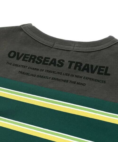 WASK / ワスク Tシャツ | 【接触冷感】マルチボーダー切り替えTシャツ(100~160cm) | 詳細13