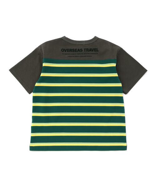 WASK / ワスク Tシャツ | 【接触冷感】マルチボーダー切り替えTシャツ(100~160cm) | 詳細8