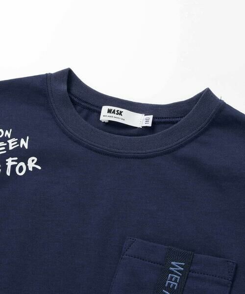 WASK / ワスク Tシャツ | 【接触冷感】テープポケットウェーブロゴTシャツ(110~160cm) | 詳細10