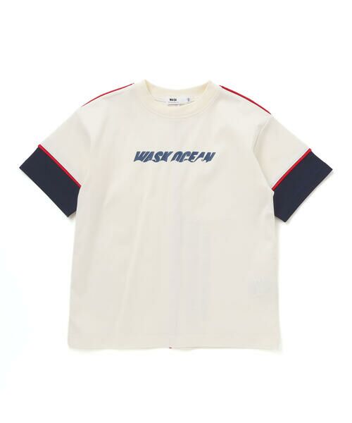WASK / ワスク Tシャツ | 配色パイピングTシャツ(110~160cm) | 詳細2
