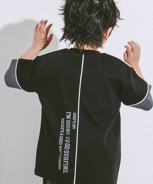 WASK / ワスク Tシャツ | 配色パイピングTシャツ(110~160cm) | 詳細12