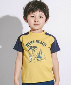 WASK / ワスク Tシャツ | 【接触冷感】ビーチバイカラーTシャツ(100~160cm)