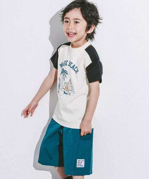 WASK / ワスク Tシャツ | 【接触冷感】ビーチバイカラーTシャツ(100~160cm) | 詳細2