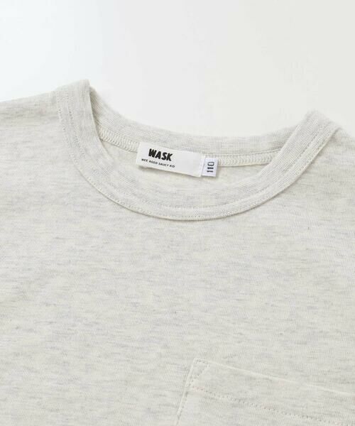 WASK / ワスク セットアップ | ロゴプリントBIG半袖Tシャツ＆袖テープ長袖Tシャツセット(100~160cm) | 詳細7