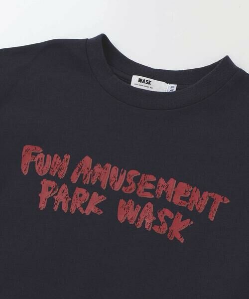 WASK / ワスク セットアップ | ロゴプリントBIG半袖Tシャツ＆袖テープ長袖Tシャツセット(100~160cm) | 詳細13