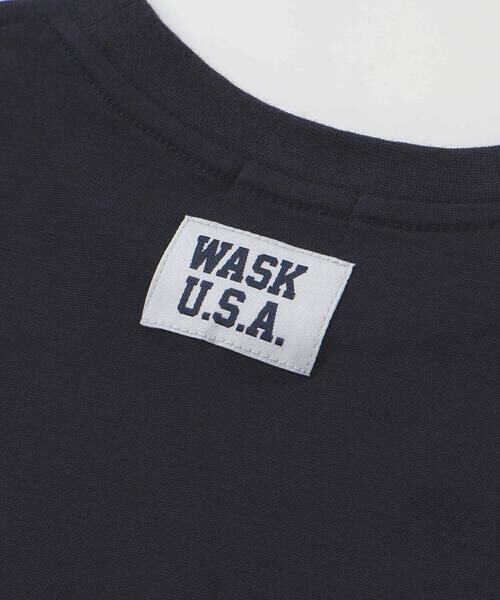 WASK / ワスク セットアップ | ロゴプリントBIG半袖Tシャツ＆袖テープ長袖Tシャツセット(100~160cm) | 詳細16